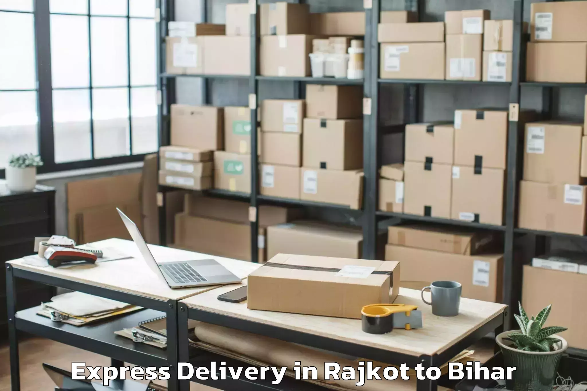 Leading Rajkot to Patori Express Delivery Provider